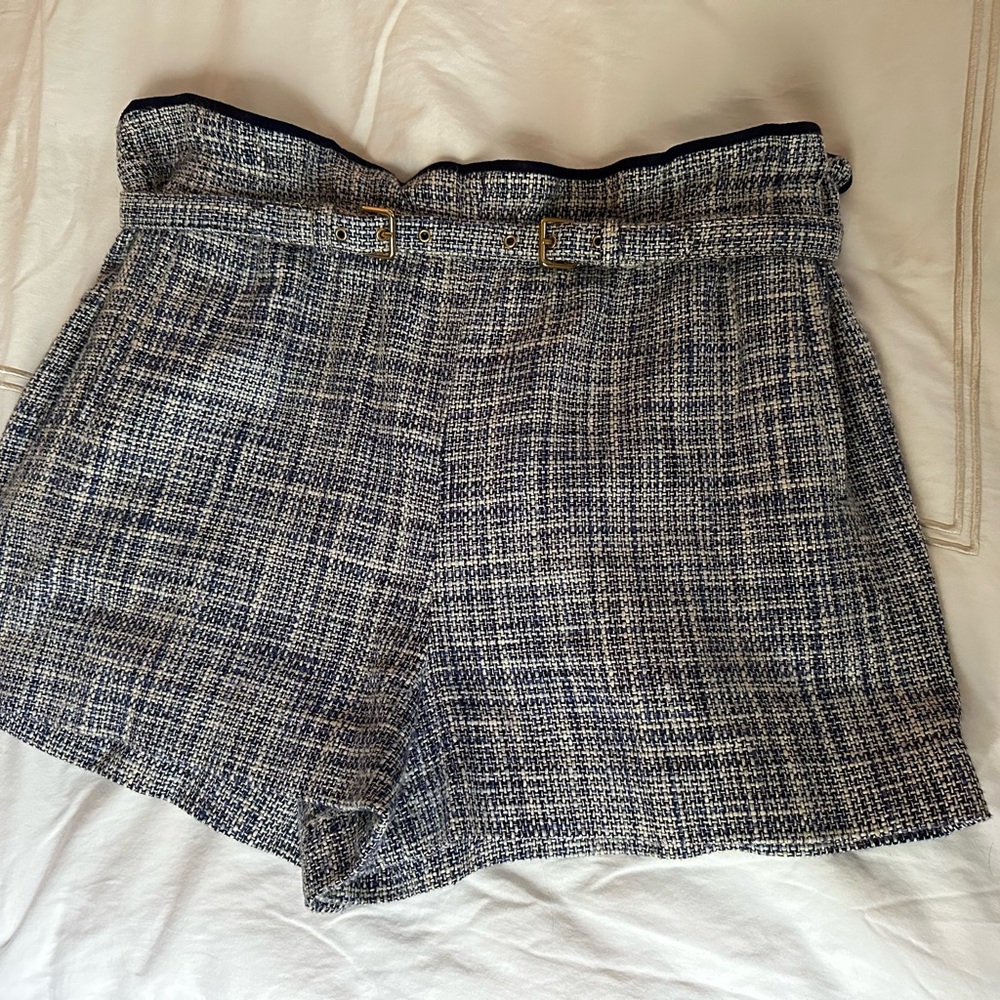 J. Crew Blue Tweed Women Shorts
